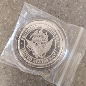 U S. Navy silver coin